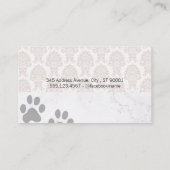 Poodle Pictogrammen | Dierverzorging Visitekaartje (Achterkant)