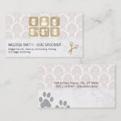 Poodle Pictogrammen | Dierverzorging Visitekaartje (Voorkant / Achterkant)