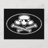 Poodle Pirate 1cl Briefkaart (Voorkant)