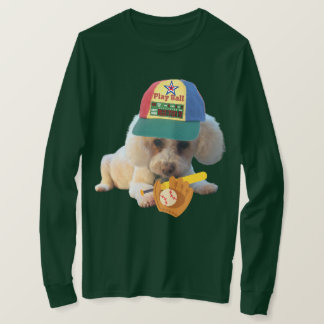 Poodle Play Ball Mannen T-shirt