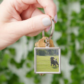 Poodle playfrisbei sleutelhanger (Hand)