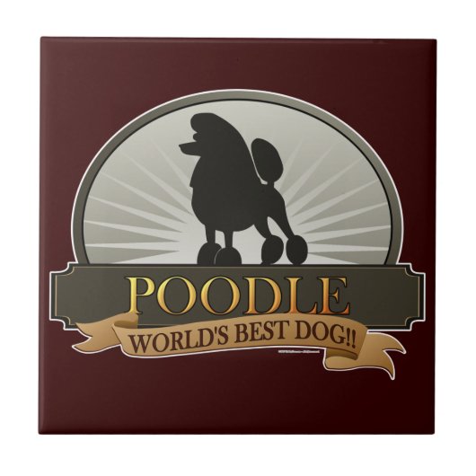 Poodle.png Tegeltje (Voorkant)