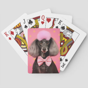 Poodle Pop Art – Elegant & Retro  Pokerkaarten