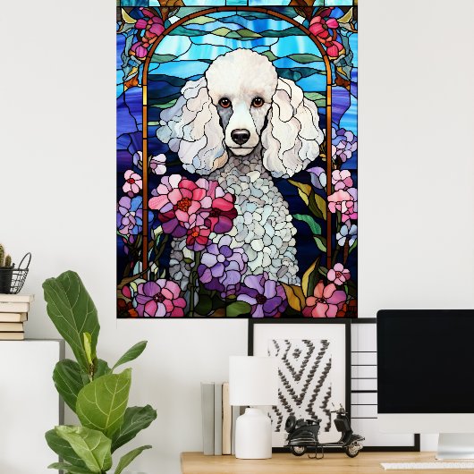 Poodle Poster (Thuiskantoor)