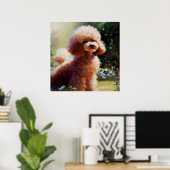 Poodle Poster (Thuiskantoor)