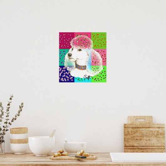 Poodle Poster (Keuken)