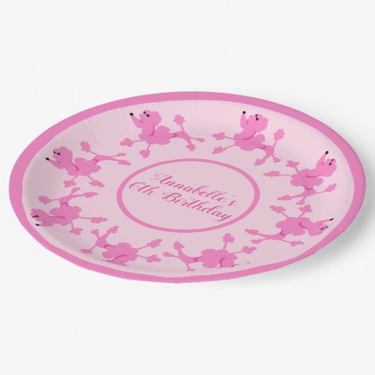 Poodle Power Party personaliseert Bord papier (Gekanteld)