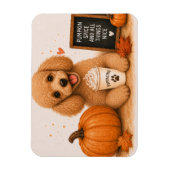 Poodle Pumpkin Spice Magneet (Verticaal)