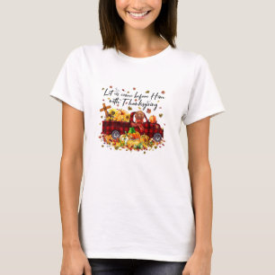 Poodle Pumpkin Truck Thanksgiving Funny Ha T-shirt