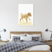 Poodle Puppy Canvas Afdruk (Insitu (Slaapkamer))