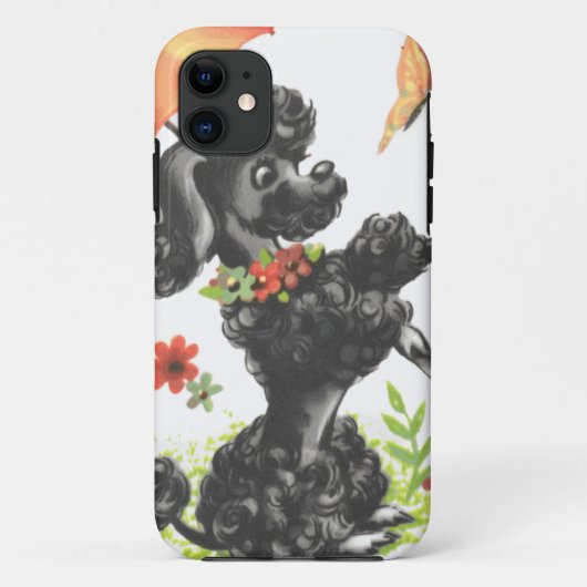 poodle puppy met paraplu Case-Mate iPhone case (Achterkant)