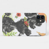 poodle puppy met paraplu Case-Mate iPhone case (Achterkant (horizontaal))
