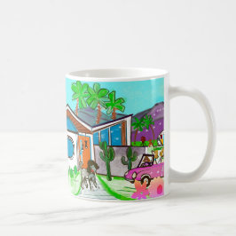 Poodle Pups Coffee Cups - Palm Springs Koffiemok