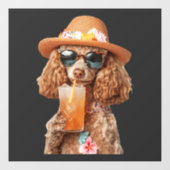Poodle Raamsticker (Vel)