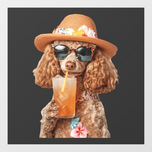 Poodle Raamsticker (Vel)