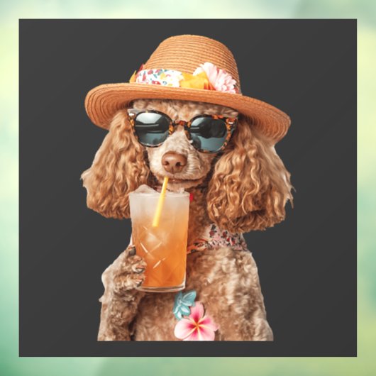 Poodle Raamsticker (Vel 3)