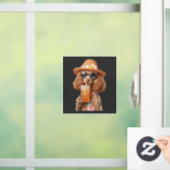 Poodle Raamsticker (Huis)