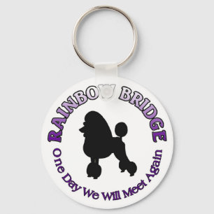 POODLE RAINBOW BRIDGE SYMPATHY DOG SLEUTELHANGER