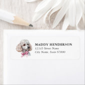 Poodle retouradreslabels  etiket (Insitu)