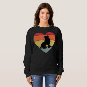 POODLE retro liefde hart Trui (Voorkant volledig)