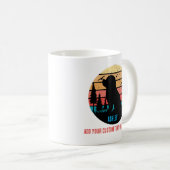  Poodle Retro Sun Cool Hondenliefhebber Koffiemok (Voorkant rechts)