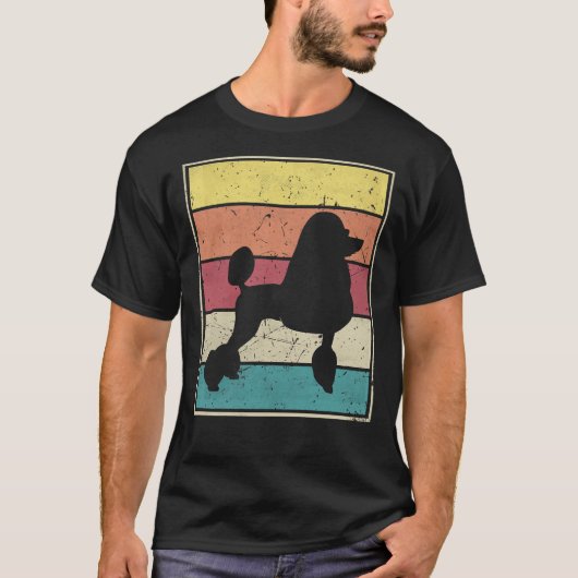 Poodle Retro Vintage Classic T-shirt (Voorkant)