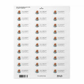 Poodle Return Address Labels (Full Sheet)