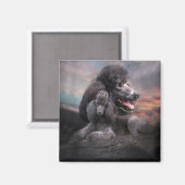 Poodle Rock Magnet (Voorkant / Achterkant)