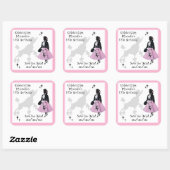 Poodle Rok Fun Save-the-Date Sticker (Vel)