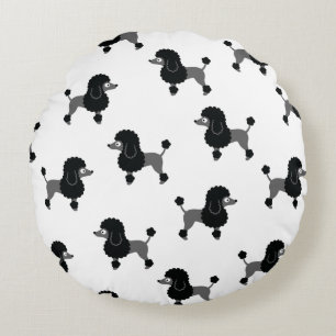 Poodle Round Pillow Rond Kussen