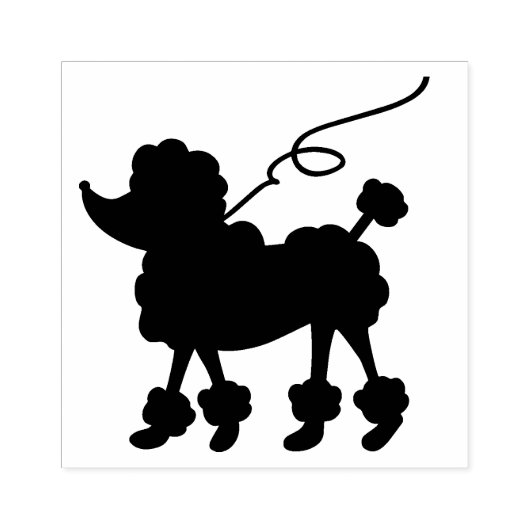 Poodle Rubberstempel (Afrduk)