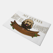 Poodle Rug, Poodle Mat, Lovely Poodle Doormat Deurmat (Schuin)