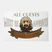 Poodle Rug, Poodle Mat, Lovely Poodle Doormat Deurmat (Voorkant)