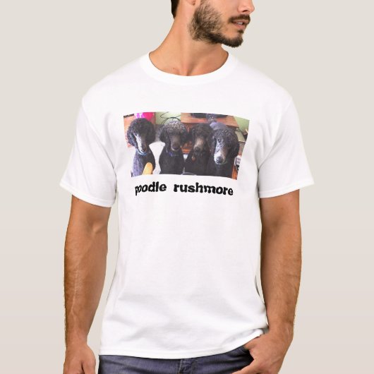 poodle rushmore t-shirt (Voorkant)