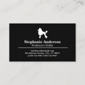 Poodle | Schaar Logo | Verzorging Visitekaartje (Achterkant)