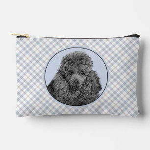 Poodle Schilderij Miniatuur Speeltje Zwarte Huisdi Etui