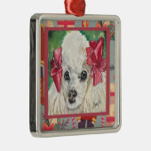 Poodle-sieraad Metalen Ornament (Rechts)