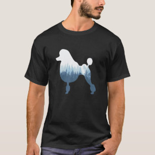 Poodle Silhouet Hond Buiten Natuur T-shirt