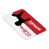 Poodle Silhouette Dishwasmachine Magnet - Gemature Magneet (Rechterzijde)