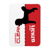 Poodle Silhouette Dishwasmachine Magnet - Gemature Magneet (Verticaal)