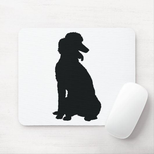 Poodle Silhouette Muismat (Met muis)