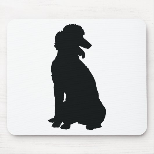 Poodle Silhouette Muismat (Voorkant)
