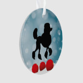 Poodle Silhouette Ornament (voorkant)
