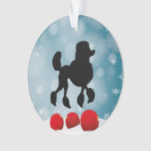 Poodle Silhouette Ornament (voorkant)