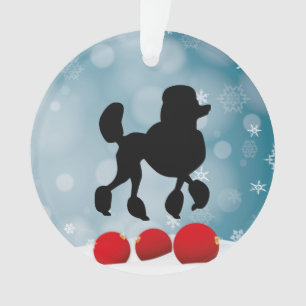 Poodle Silhouette Ornament
