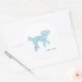 poodle silhouette sticker プードルのシール (Envelop)