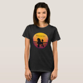 Poodle Silhouette Sunset Colors T-shirt (Voorkant volledig)