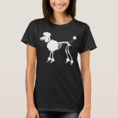 Poodle Skelet T-Shirt (Voorkant)
