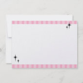 Poodle Skirt Fun Kaart (Achterkant)