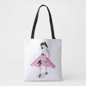 Poodle Skirt Tote Bag (Voorkant)